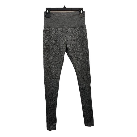 Athleta Exhale Heel Tight Heathered Gray High Rise Full Length Leggings Size S - Picture 1 of 16